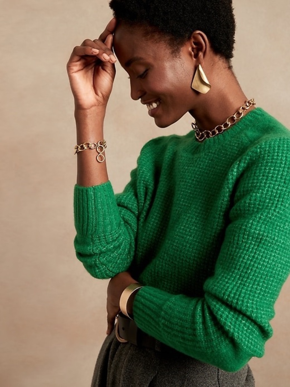Banana Republic Aire Waffle Knit Sweater